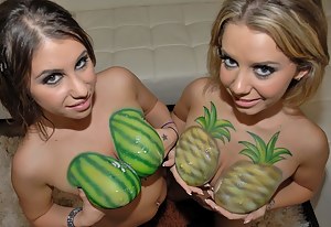 Big Tits Body Paint Porn Pictures